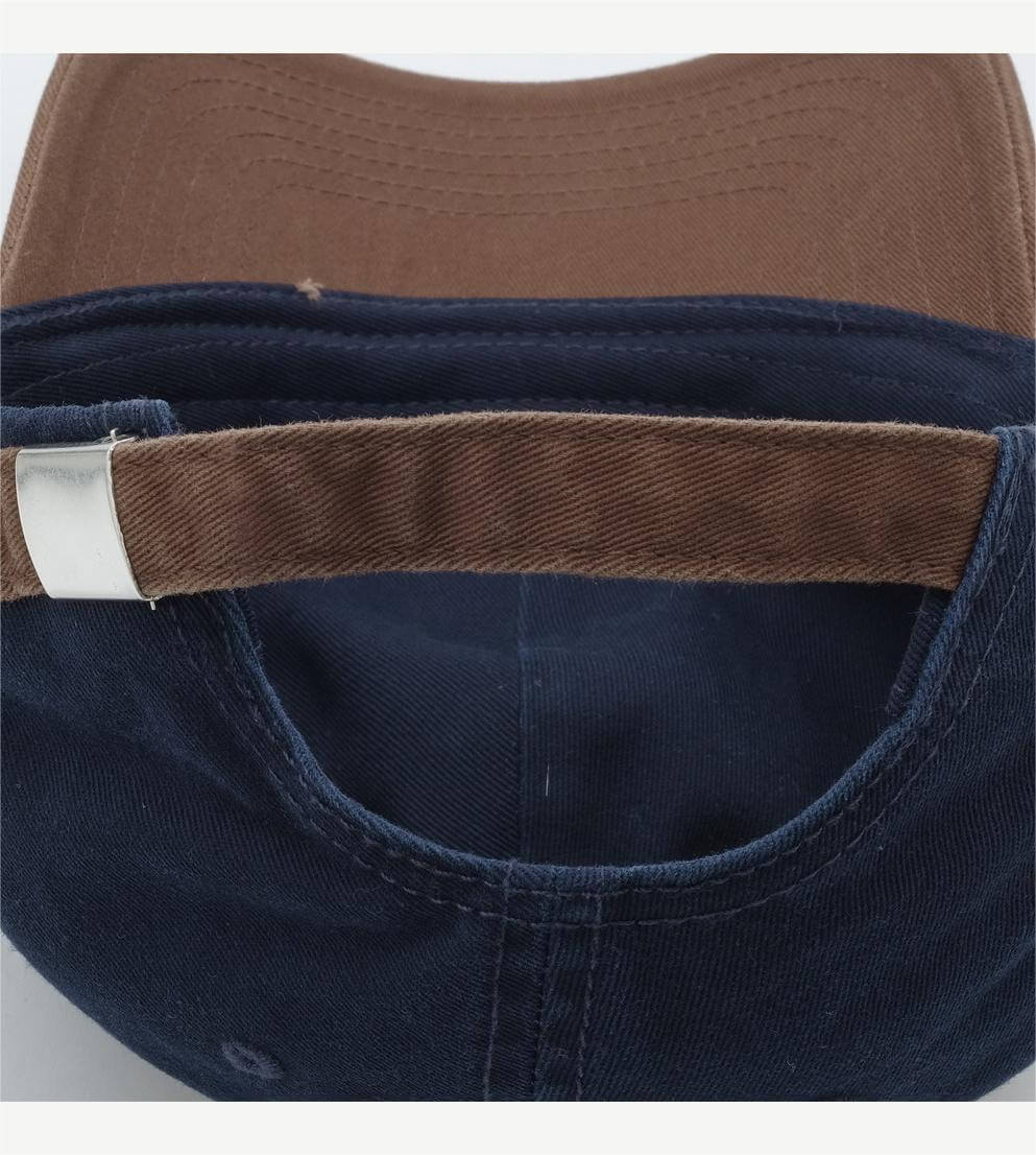 Contrast Color Embroidered Baseball Caps