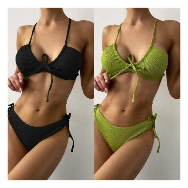 Women's Halter Tie Bikini Swimsuit