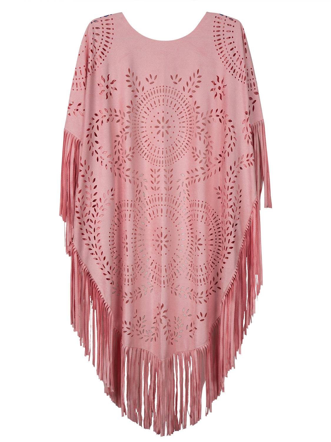Chal de gamuza con borlas para mujer, estilo bohemio, de verano