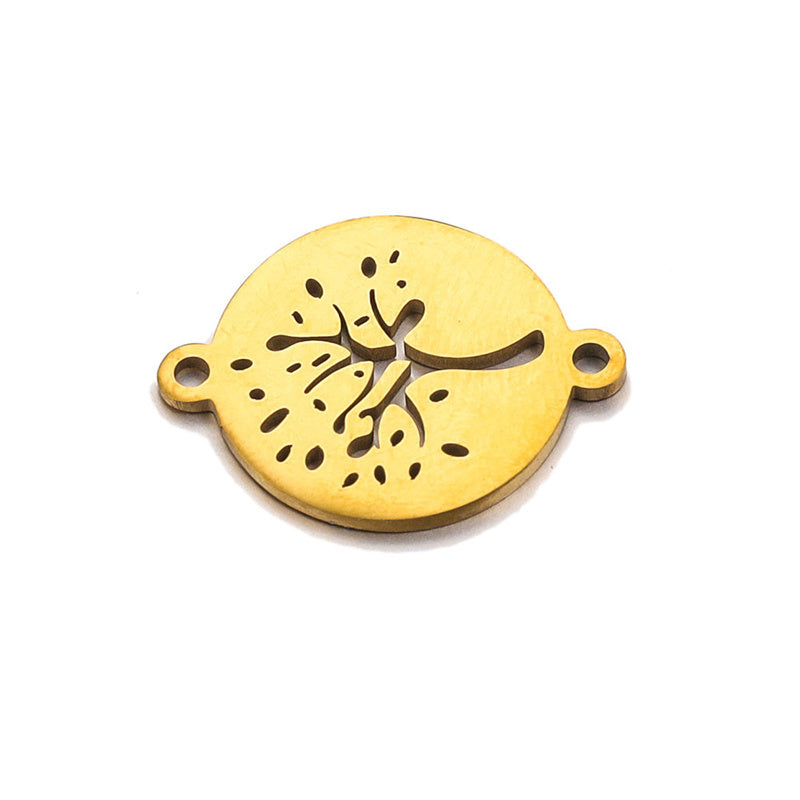 Pulsera de cadena de acero inoxidable con forma de árbol de la vida