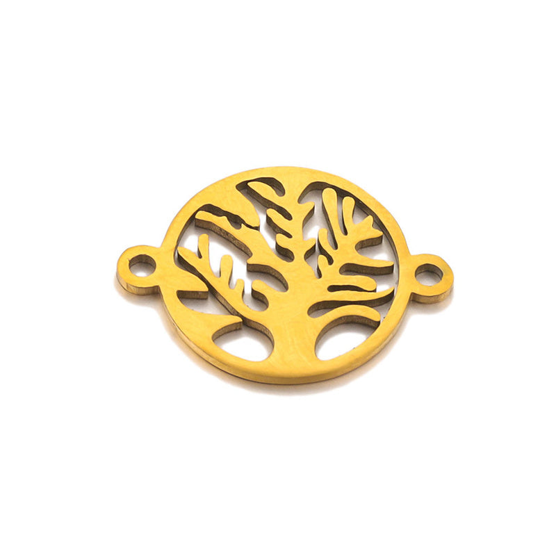 Pulsera de cadena de acero inoxidable con forma de árbol de la vida