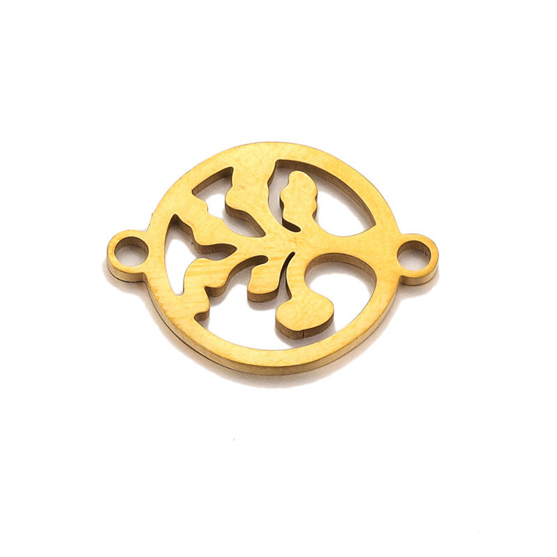 Pulsera de cadena de acero inoxidable con forma de árbol de la vida