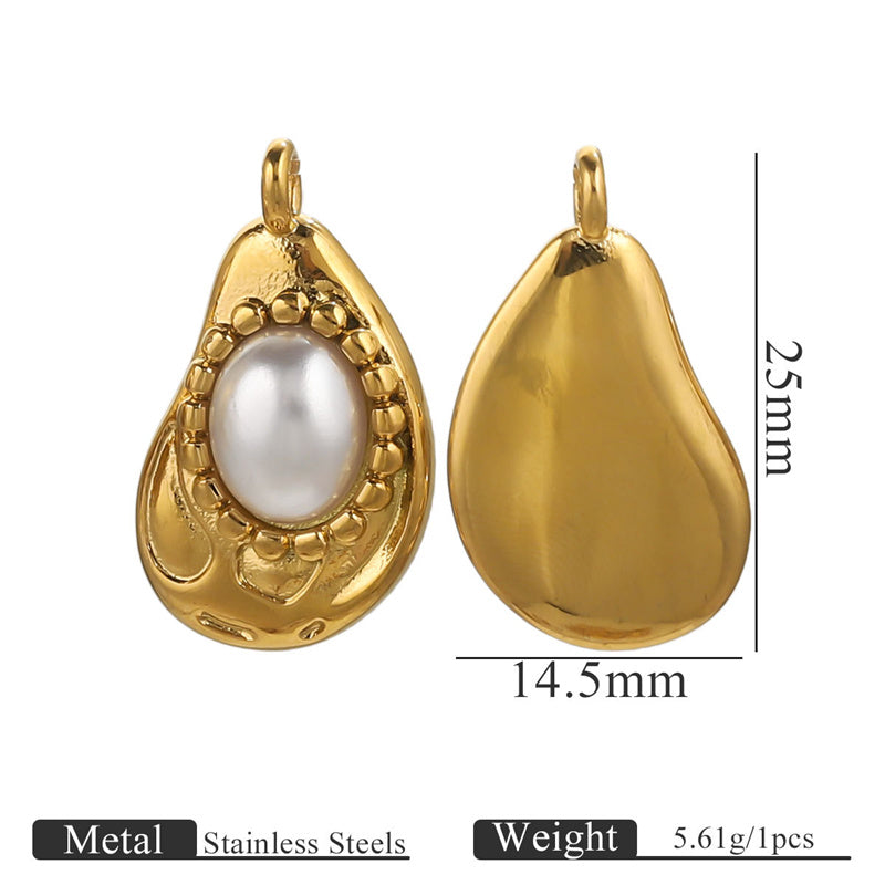 Collar con colgante de perlas elegante de moda para mujer