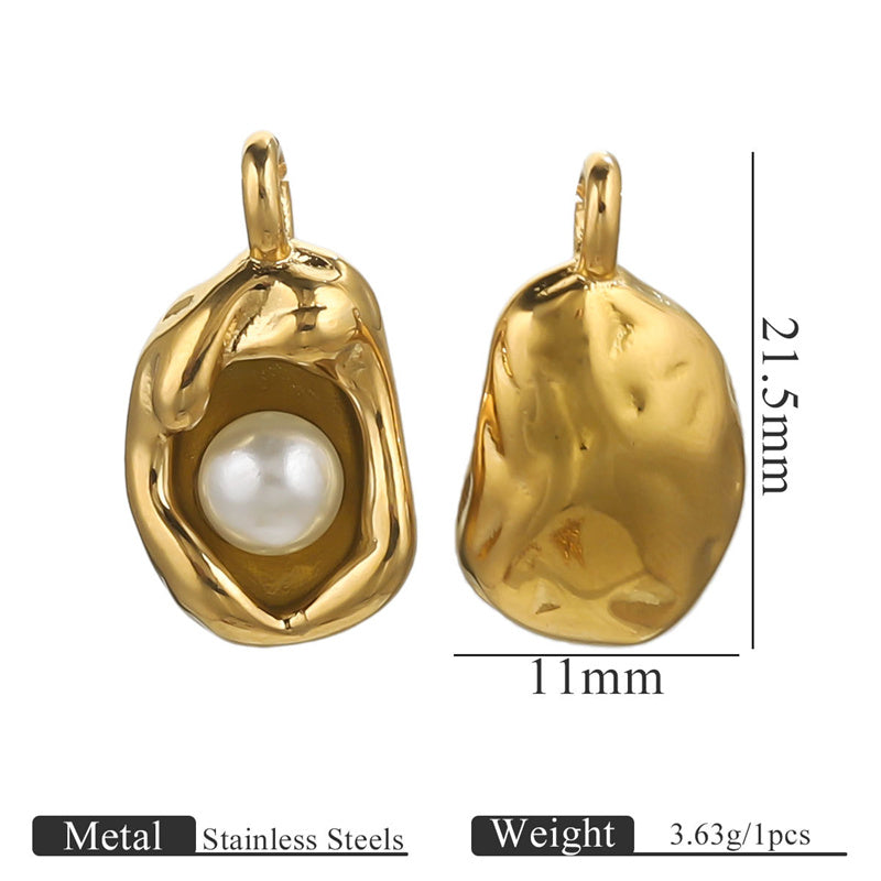 Collar con colgante de perlas elegante de moda para mujer