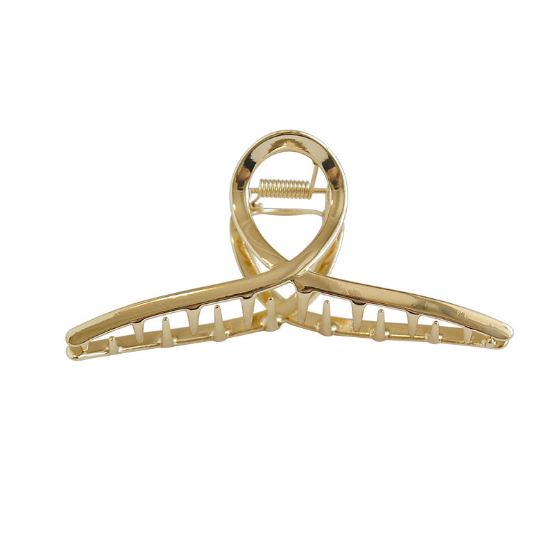 Minimalist Solid Color Metal Hair Claw Clip