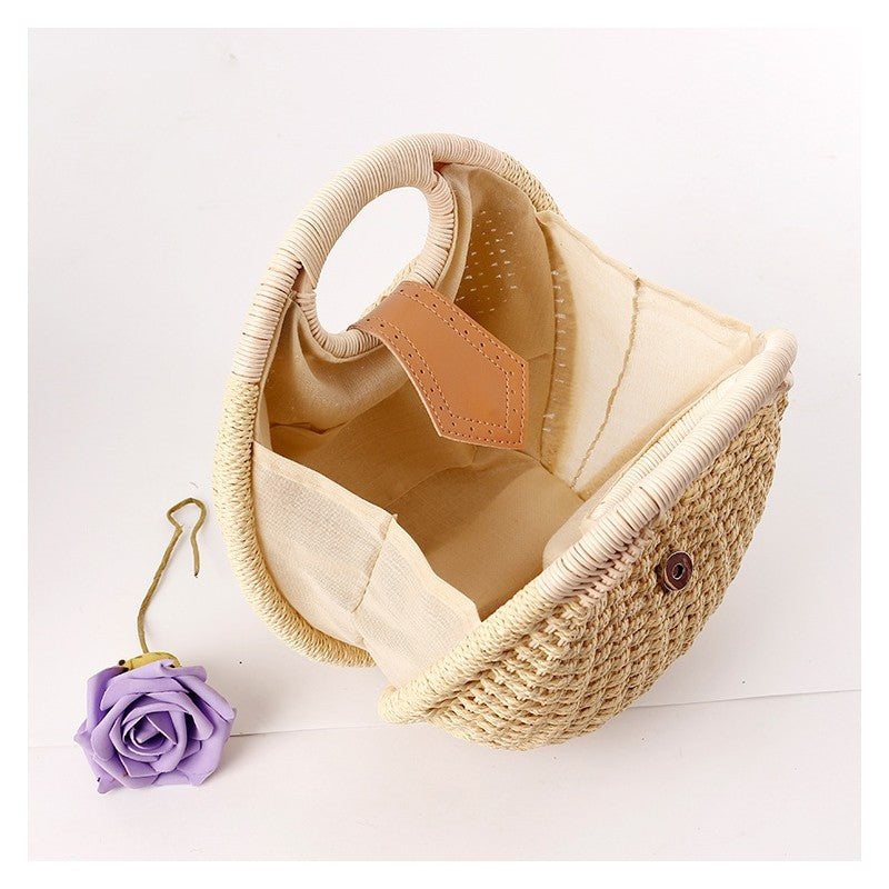 Fashion Rattan Weaving Hand Bag