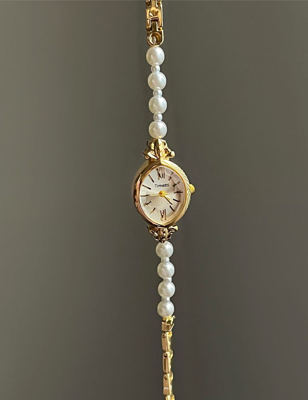 Fashion Small Dail Pearl Bracelet Quartz Watch