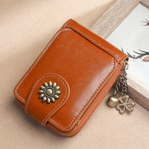 Vintage Mini Leather Card Cases Wallets