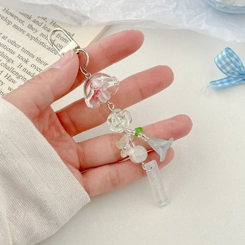 Handmade Minimalist Wind Chime Keychain Bag Charm