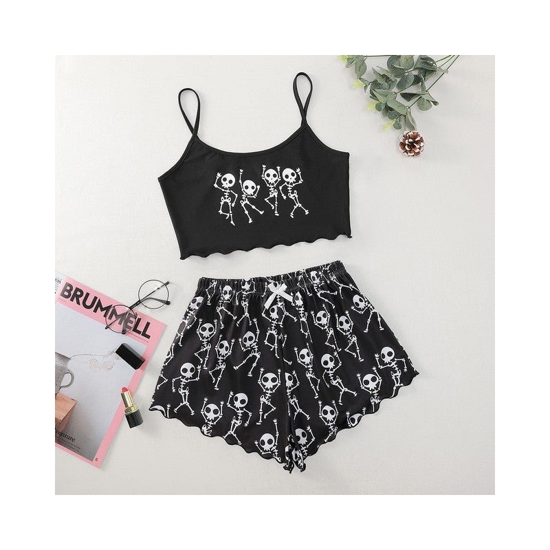 Floral Cami Shorts Set - Home Loungewear