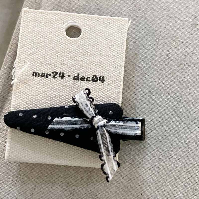 Lace Bow Knot Polka Dot Hair Clip