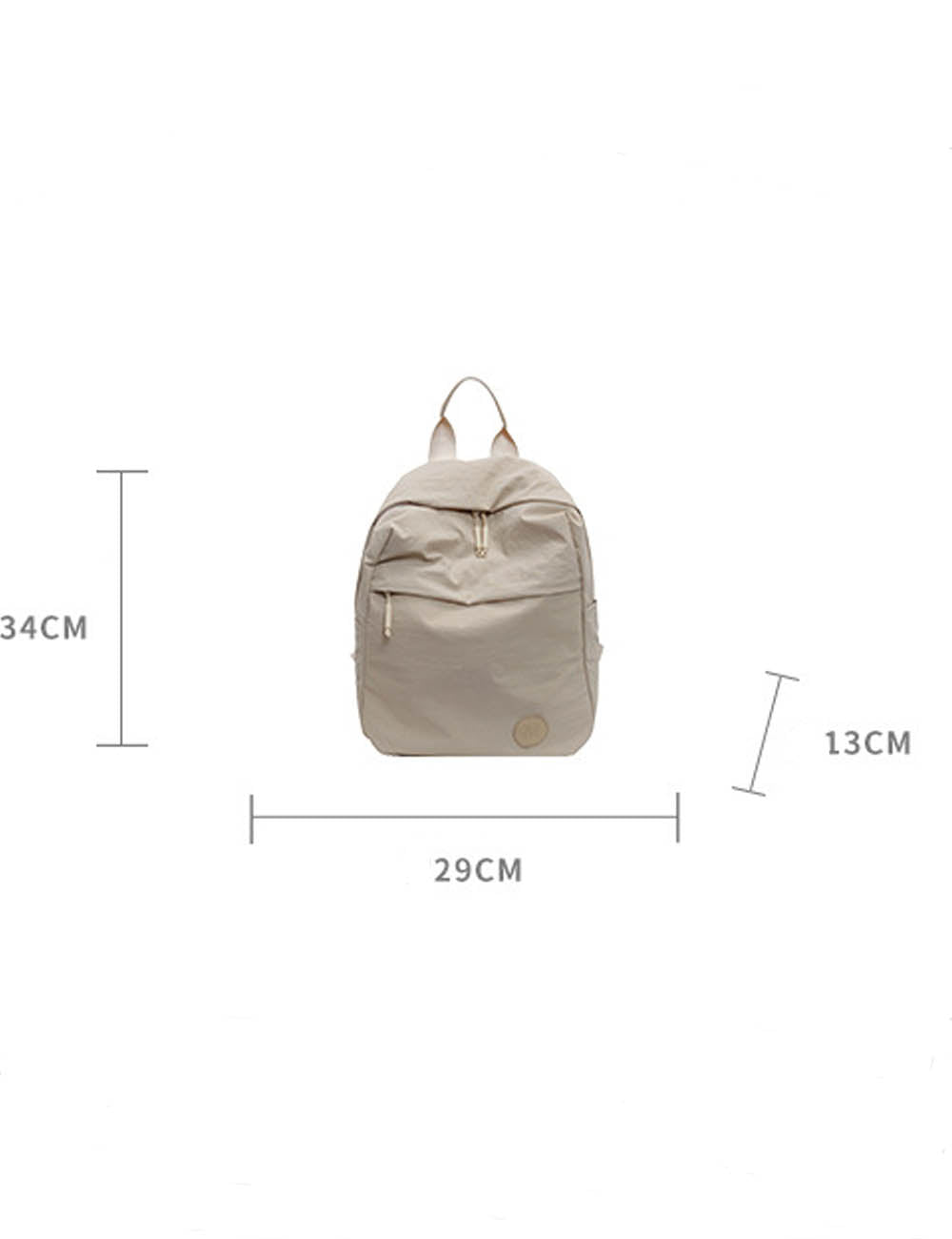 Casual Solid Color Portable Travel Backpack