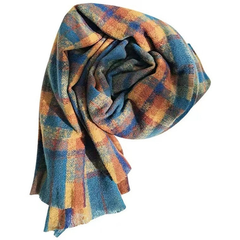Classic Women's Plaid Scarf