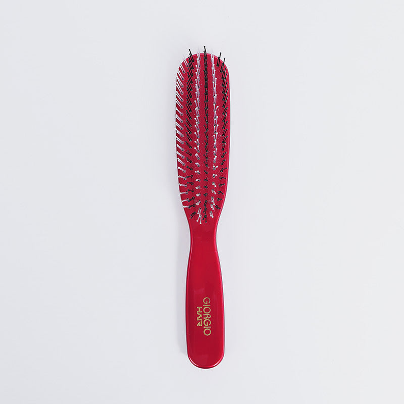 Transparent Red Smooth Touch Cushion Combs