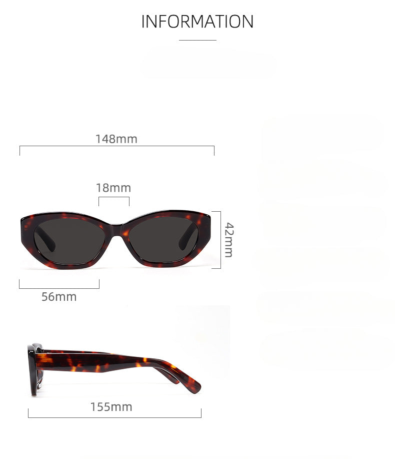 Square Thick Frame Street Sunglasses