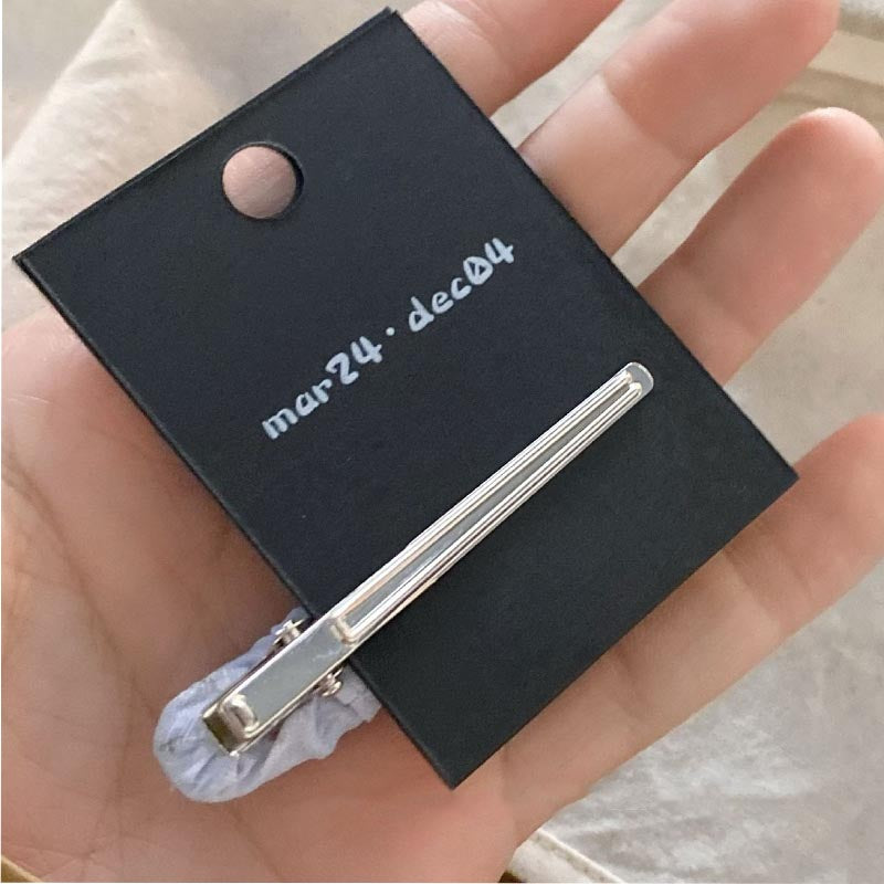 Cute Floral Print Geometric Hair Clips