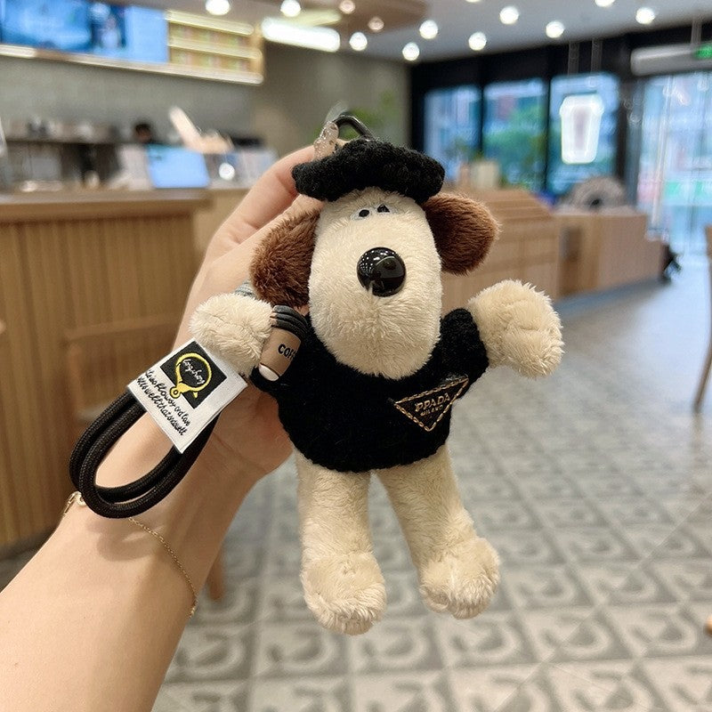 Cute Plush Dog Keychain