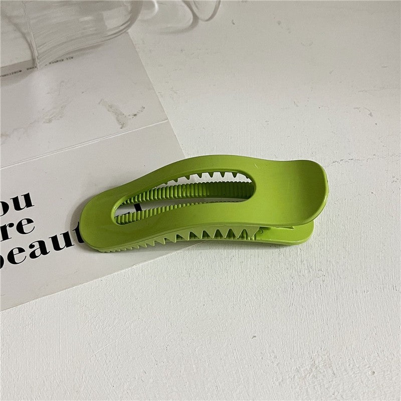 Large Solid Color Minimalist Hair Claw Clip