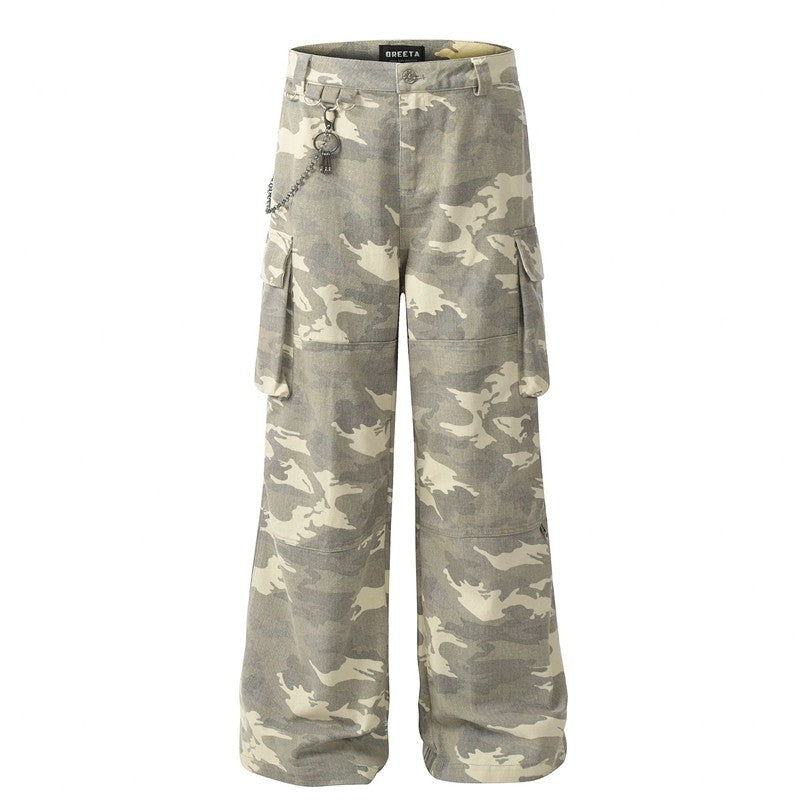 Vintage Cotton Camo Cargo Pants