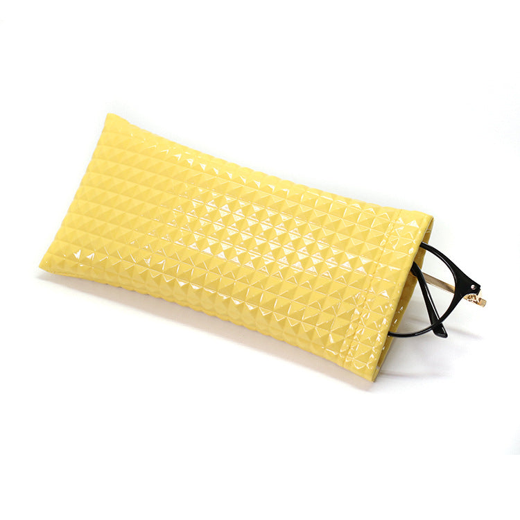 Trendy Protable PU Leather Eyeglasses Pouch