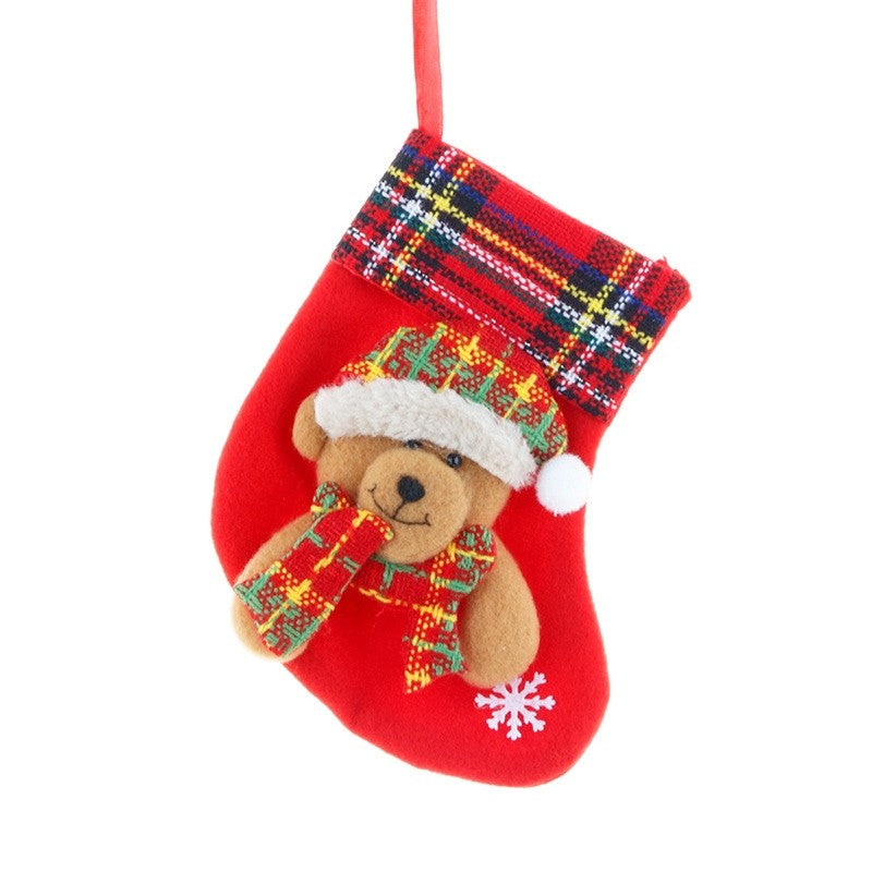 Christmas Socks Gift Bag Small Christmas Socks Pendant Christmas Tree Pendant