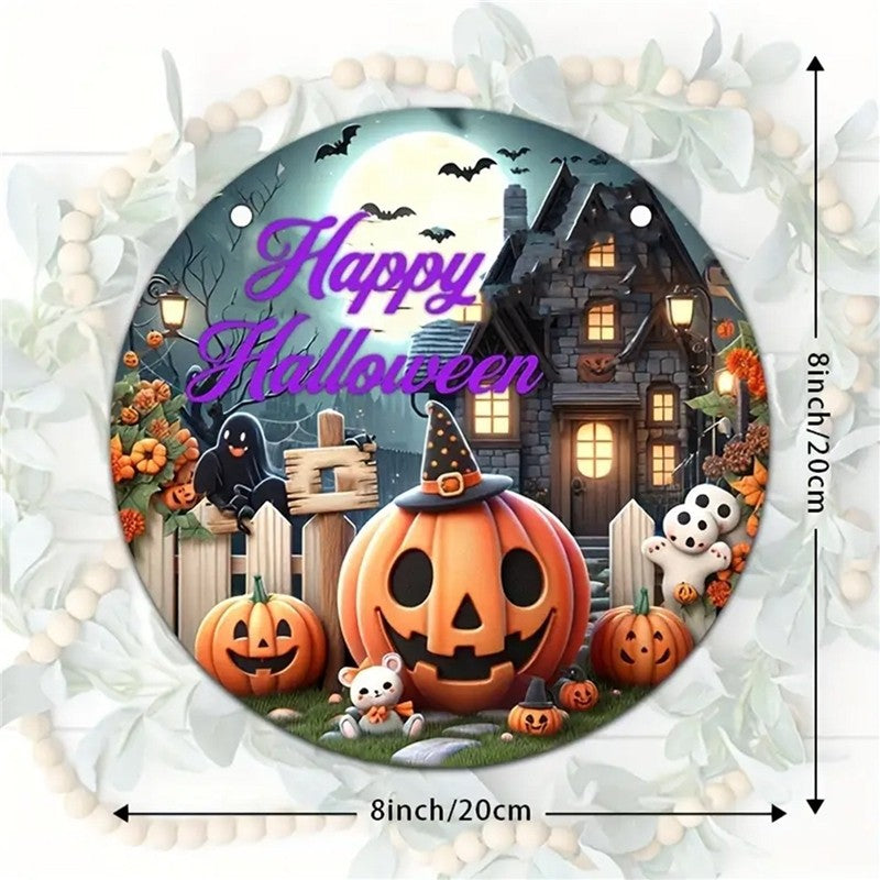 Halloween Wooden Door Sign Hanging Decor