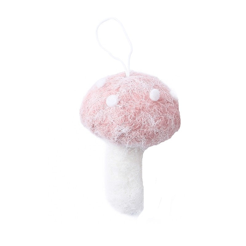 Christmas Fluffy Mushroom Ornament
