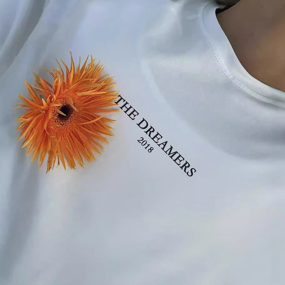 Letter Print Casual Pullover T-Shirt