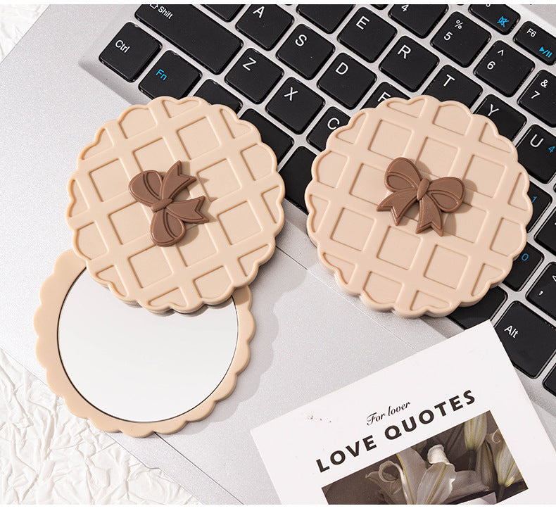 Bow Cute Rotating Portable Makeup Mirror