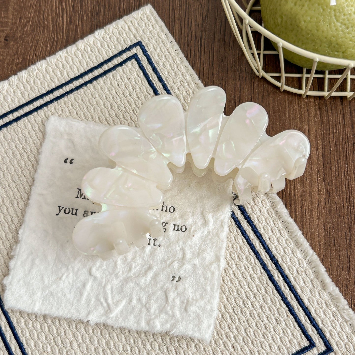 Elegant Geometric Acetate Hair Claw Clips