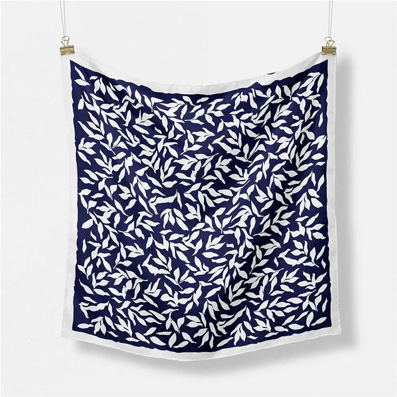 Simple Print Scarf Satin Scarf