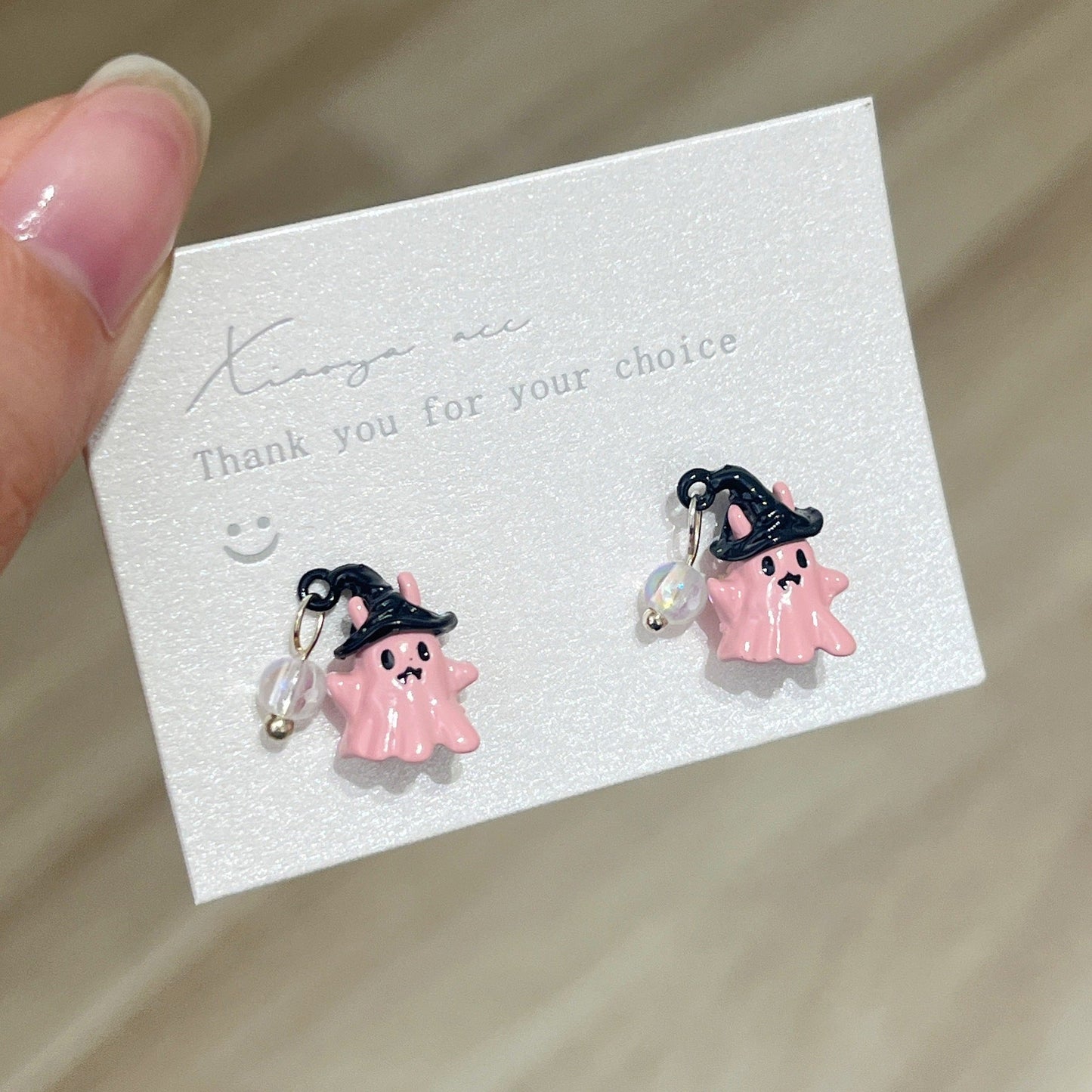 Cute Halloween Mini Ghost Stud Earrings