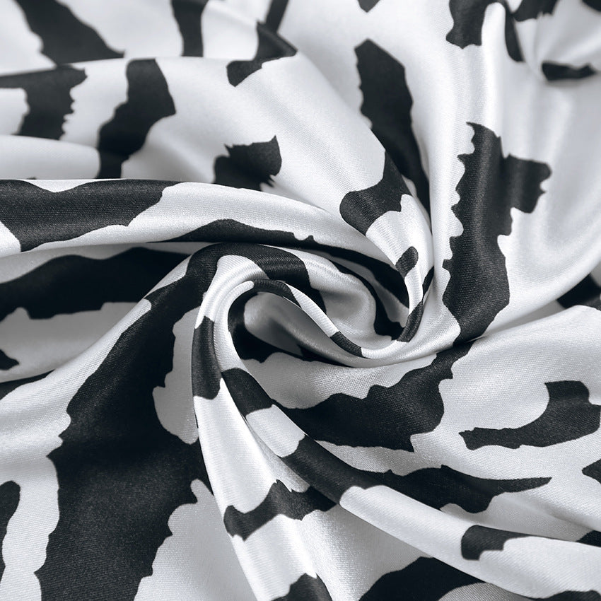 Sexy Zebra Print Soft Sleepwear Sets