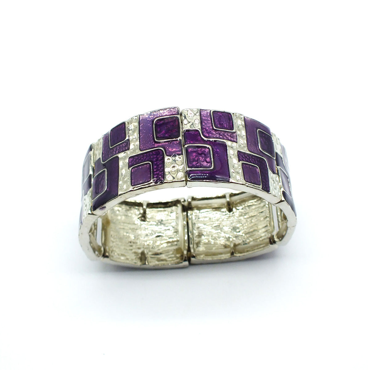 Stylish Color Block Enamel Bracelet