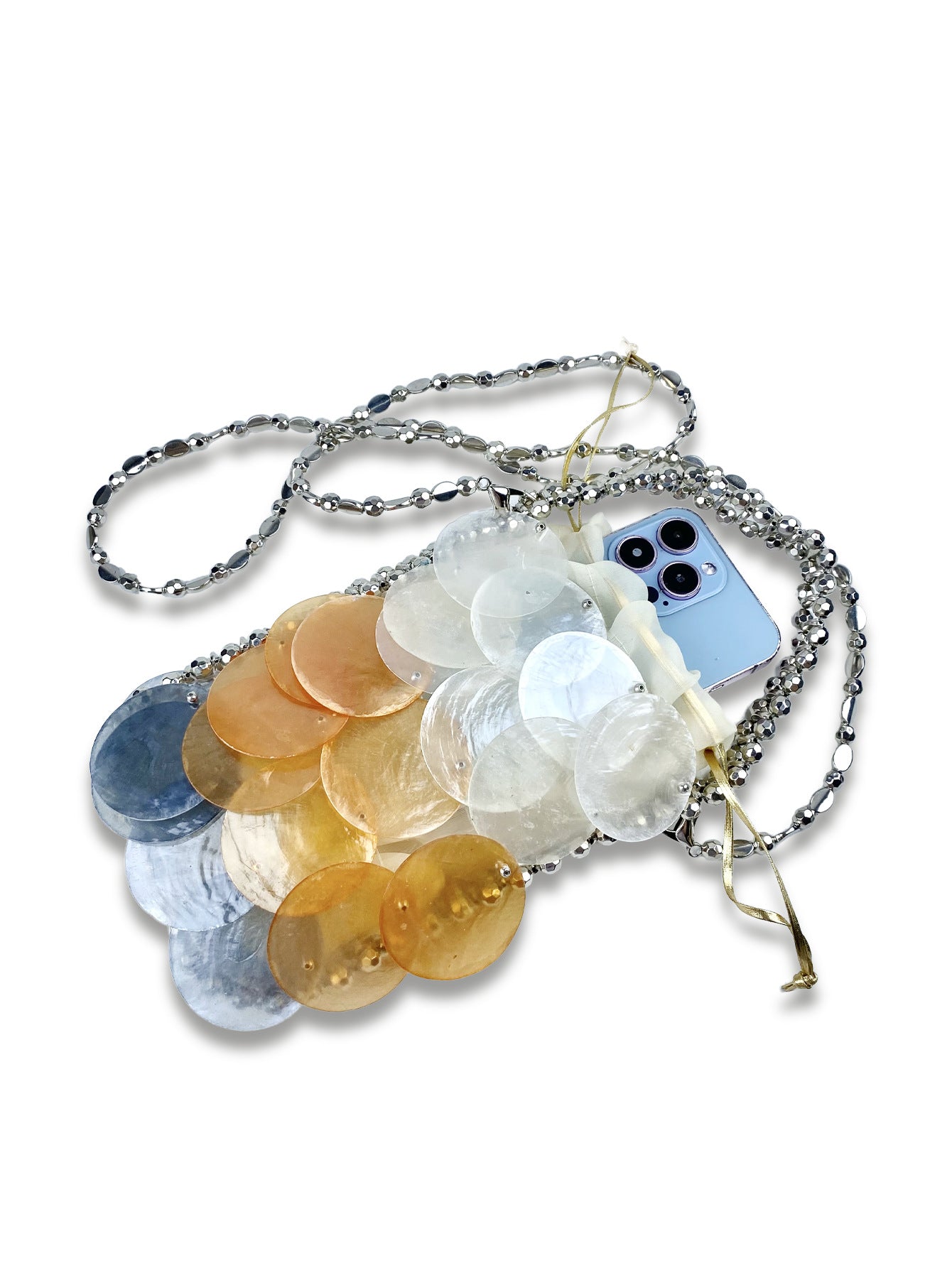 Colorful Shell Beads Chain Handmade Bags