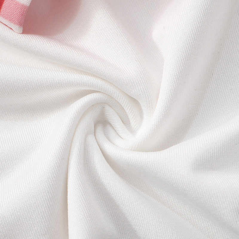 Cute Bow Top Plaid Puffy MIni Skirt Set