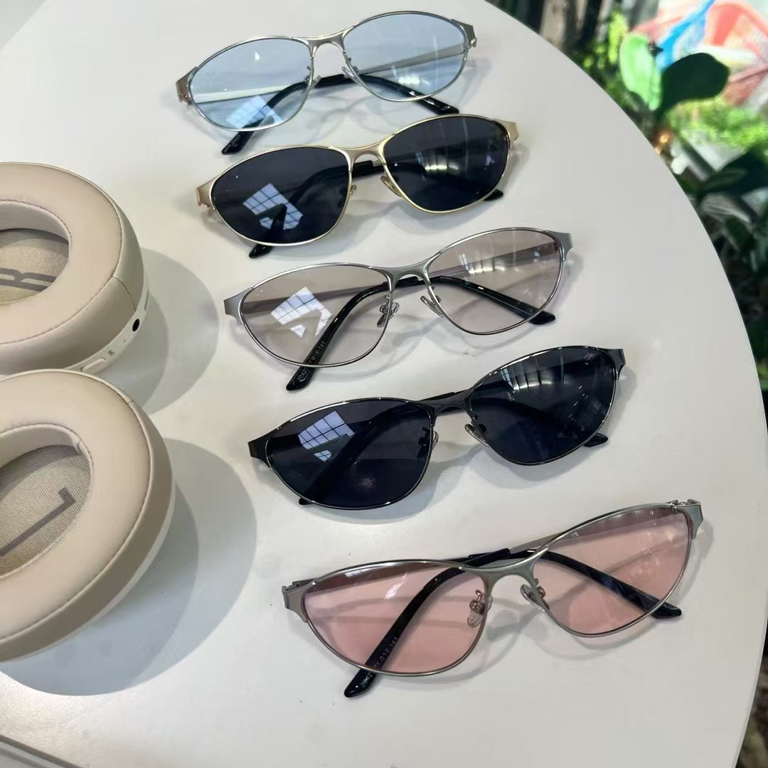 Vintage Metal Cat Eye UV Protection Sunglasses