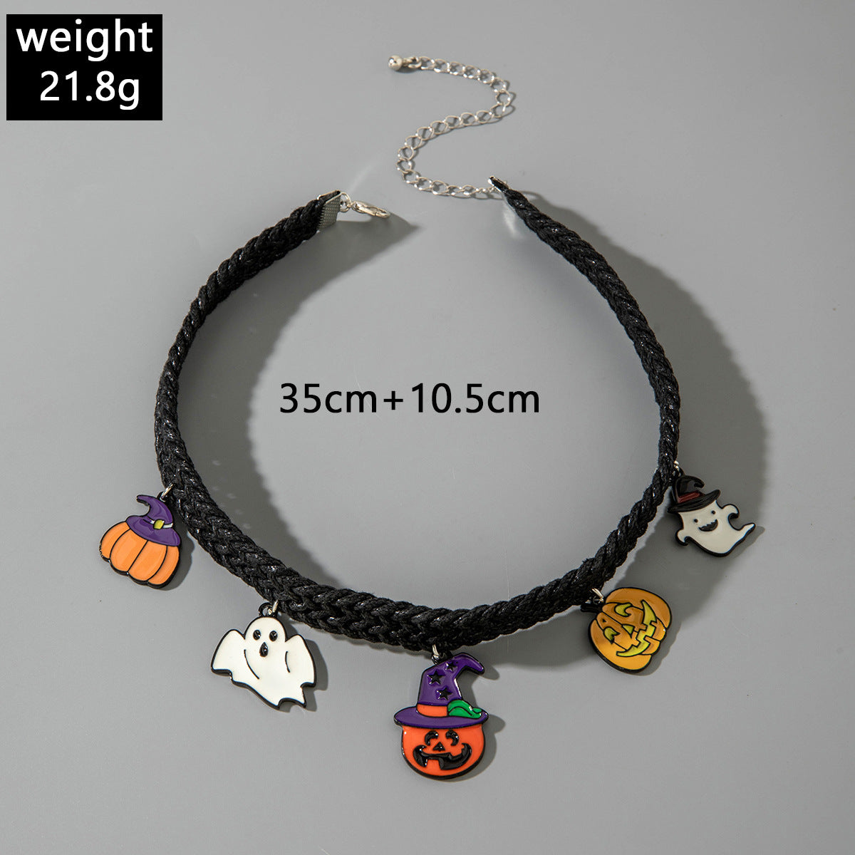 Chain Patchwork Dripping Ghost Halloween Choker