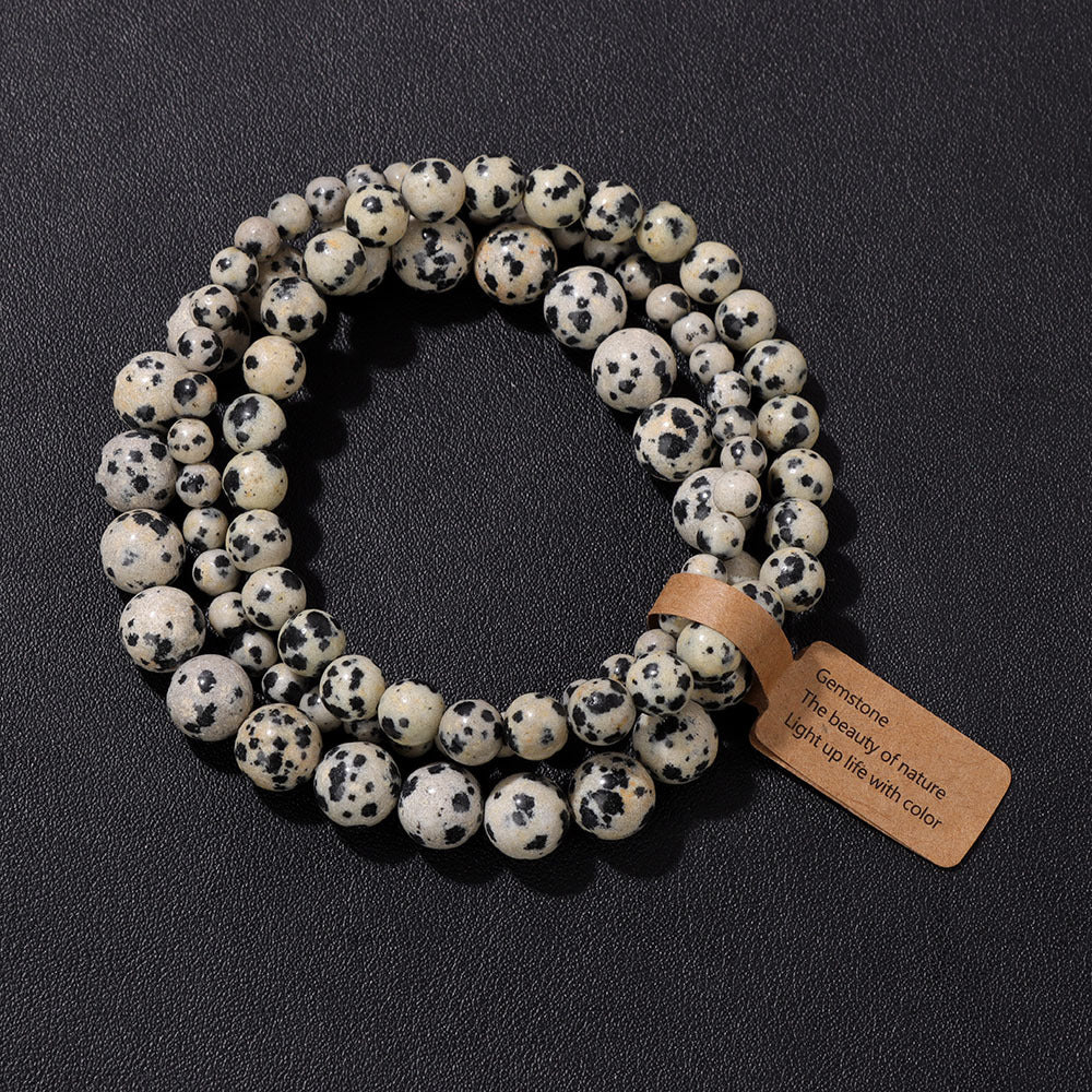 3Pcs Simple Stretch Beaded Bracelet Set