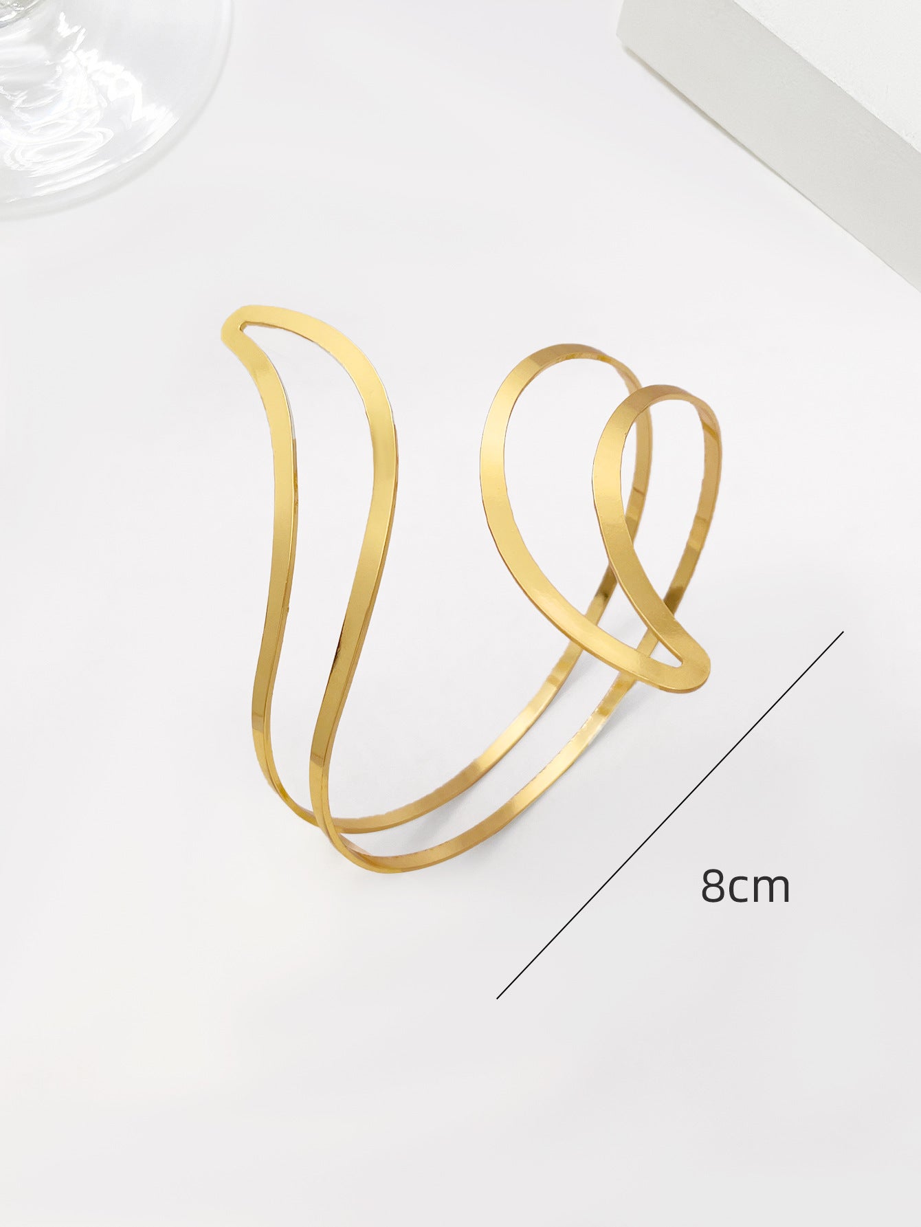 Hellow Out Moon Simple Arm Cuff