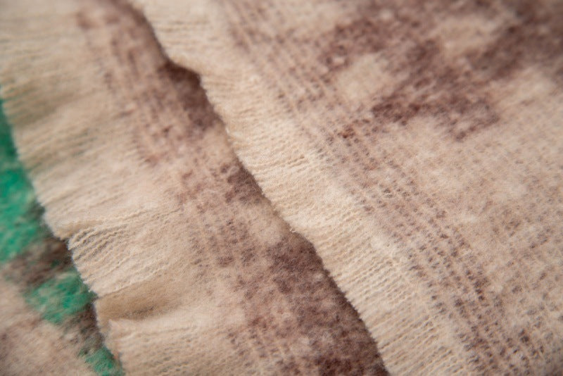 Plaid Print Contrast Color Scarves