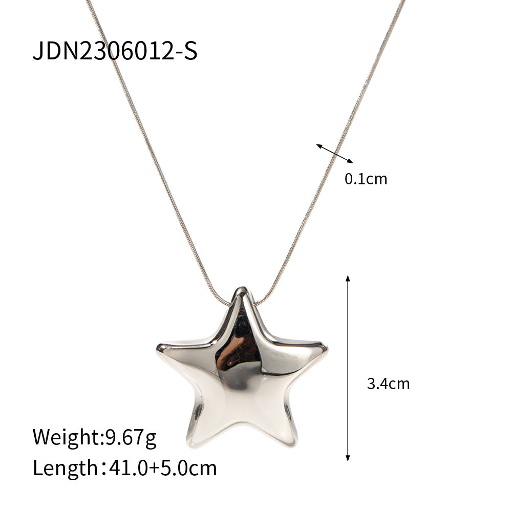 Star Titanium Pendant Necklace