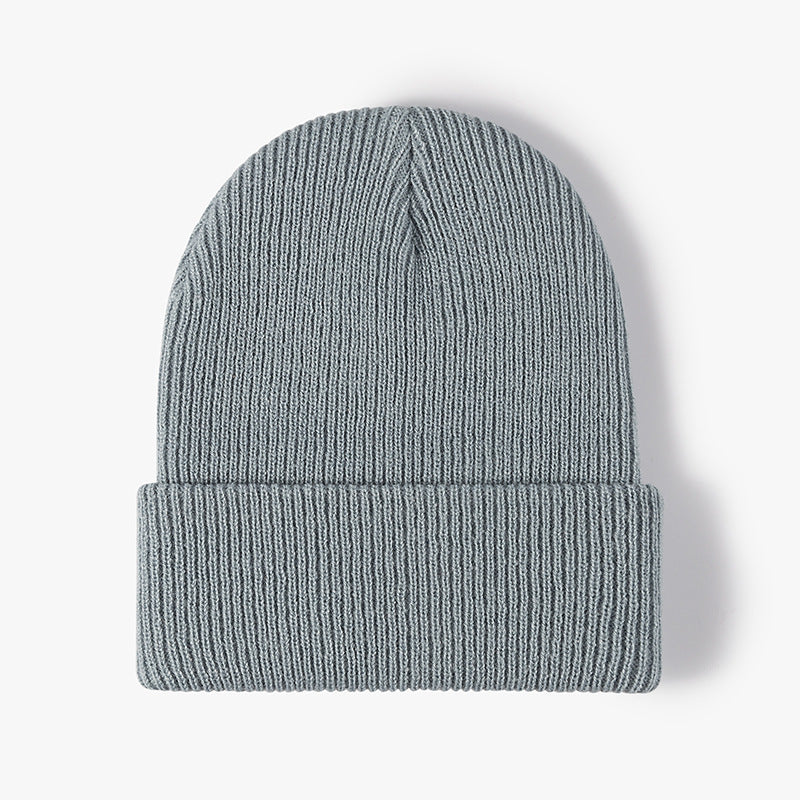 Solid Color Outdoors Thick Knit Beanie