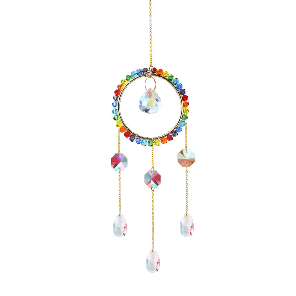 Colorful Crystal Cross Suncatcher Hangings