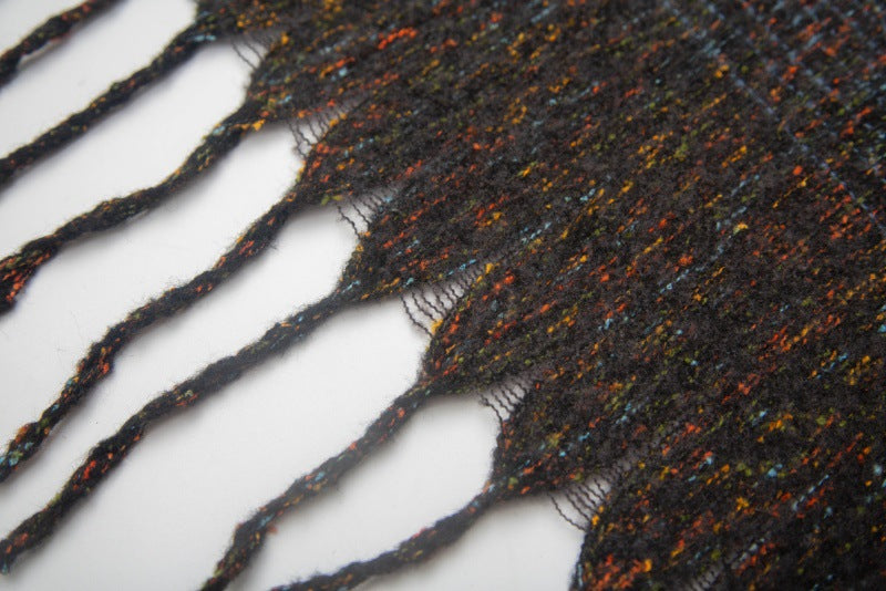 Gradient Color Tassel Soft Scarves