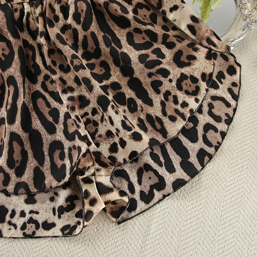 Leopard Print Loose Homewear Sets