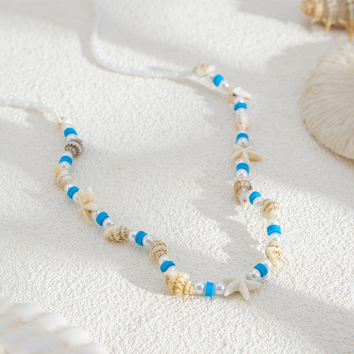 Simple Pearl Conch Beaded Body Chain