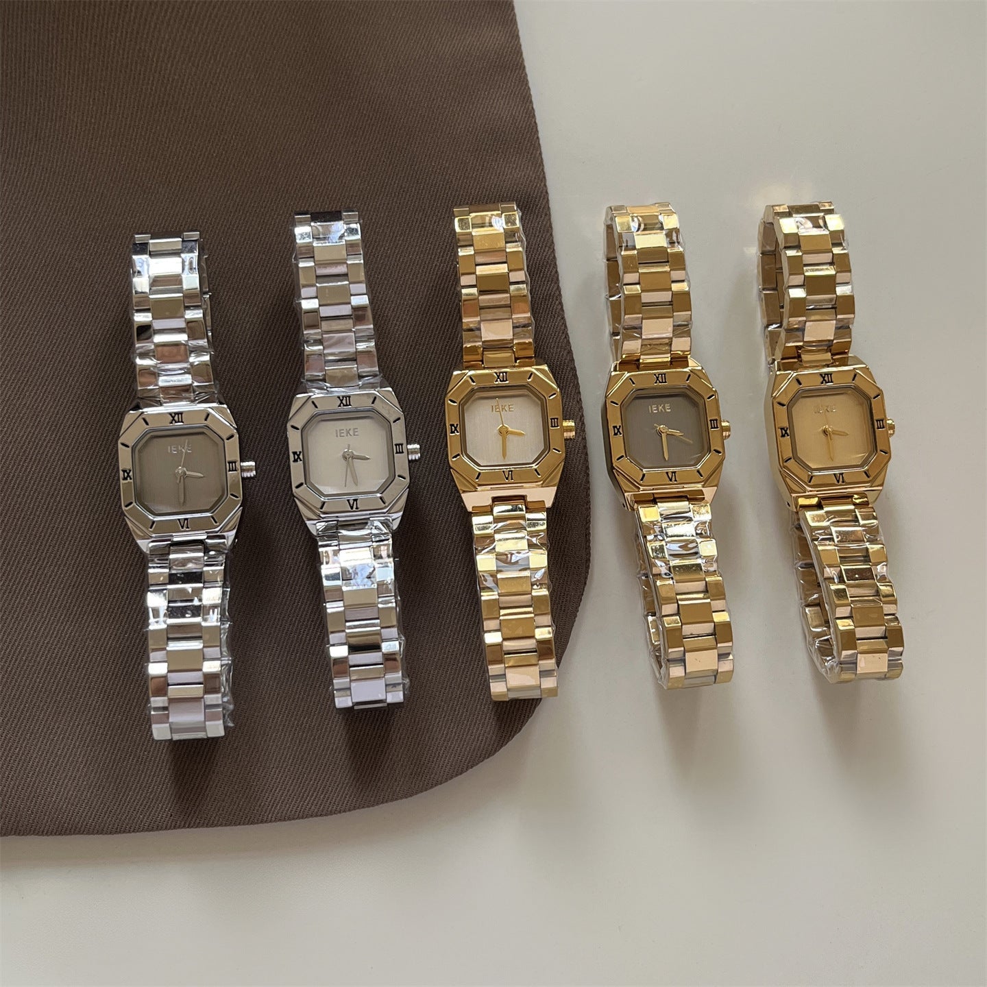 Vintage Gold Tone Octagonal Case Quartz Watch