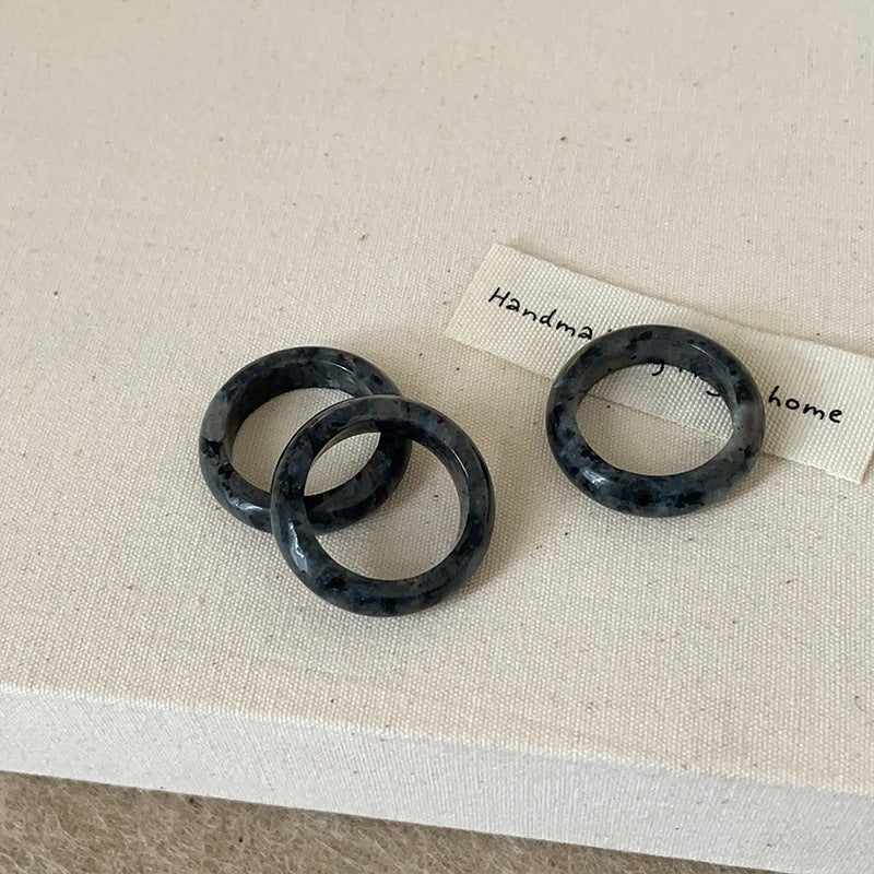 Simple Versatile Natural Crystal Rings