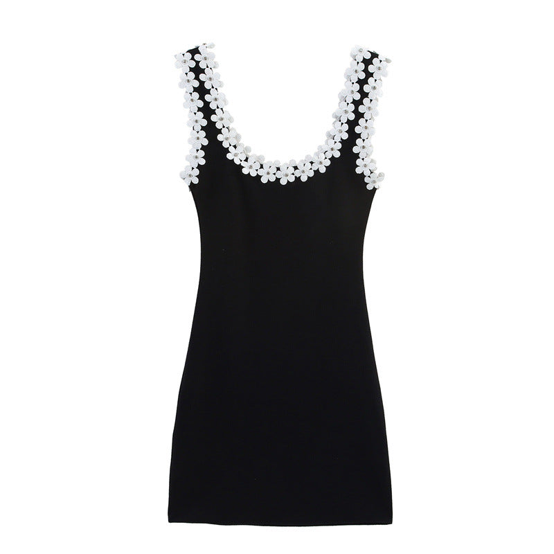 Trendy Sexy Floral Straps Mini Dress